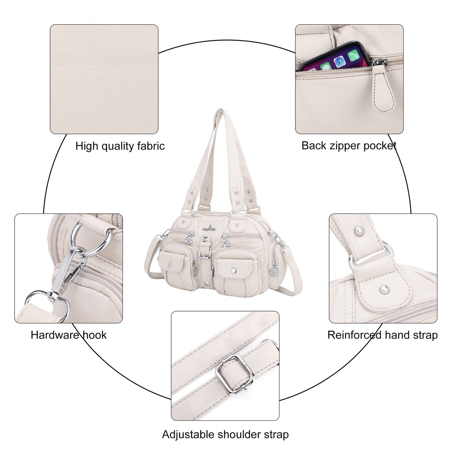 Leather Crossbody Shoulder Bag