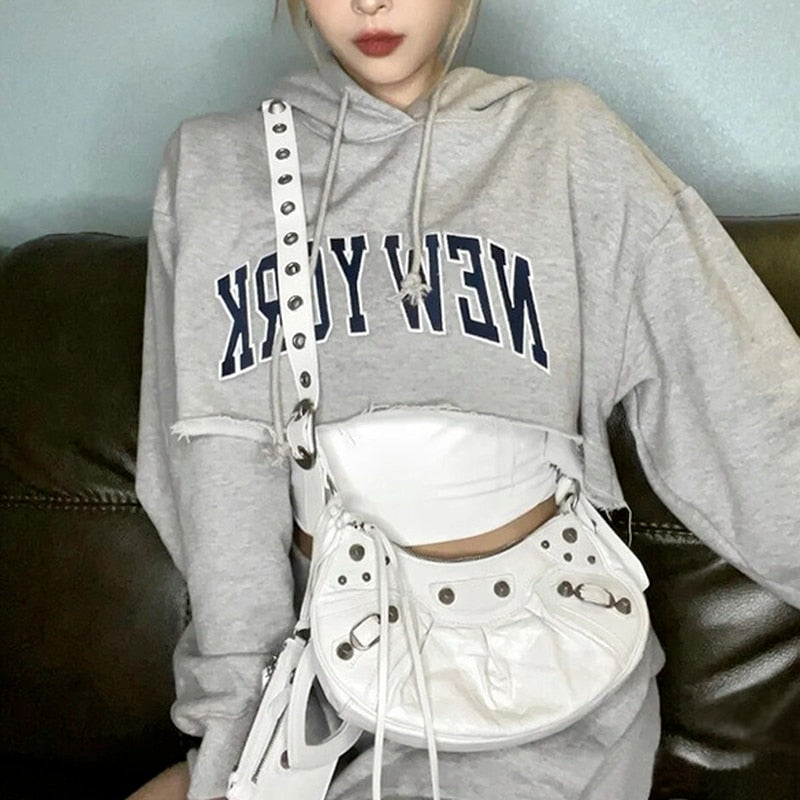 Leather Crossbody/Shoulder Bag With Card Holder And Mirror